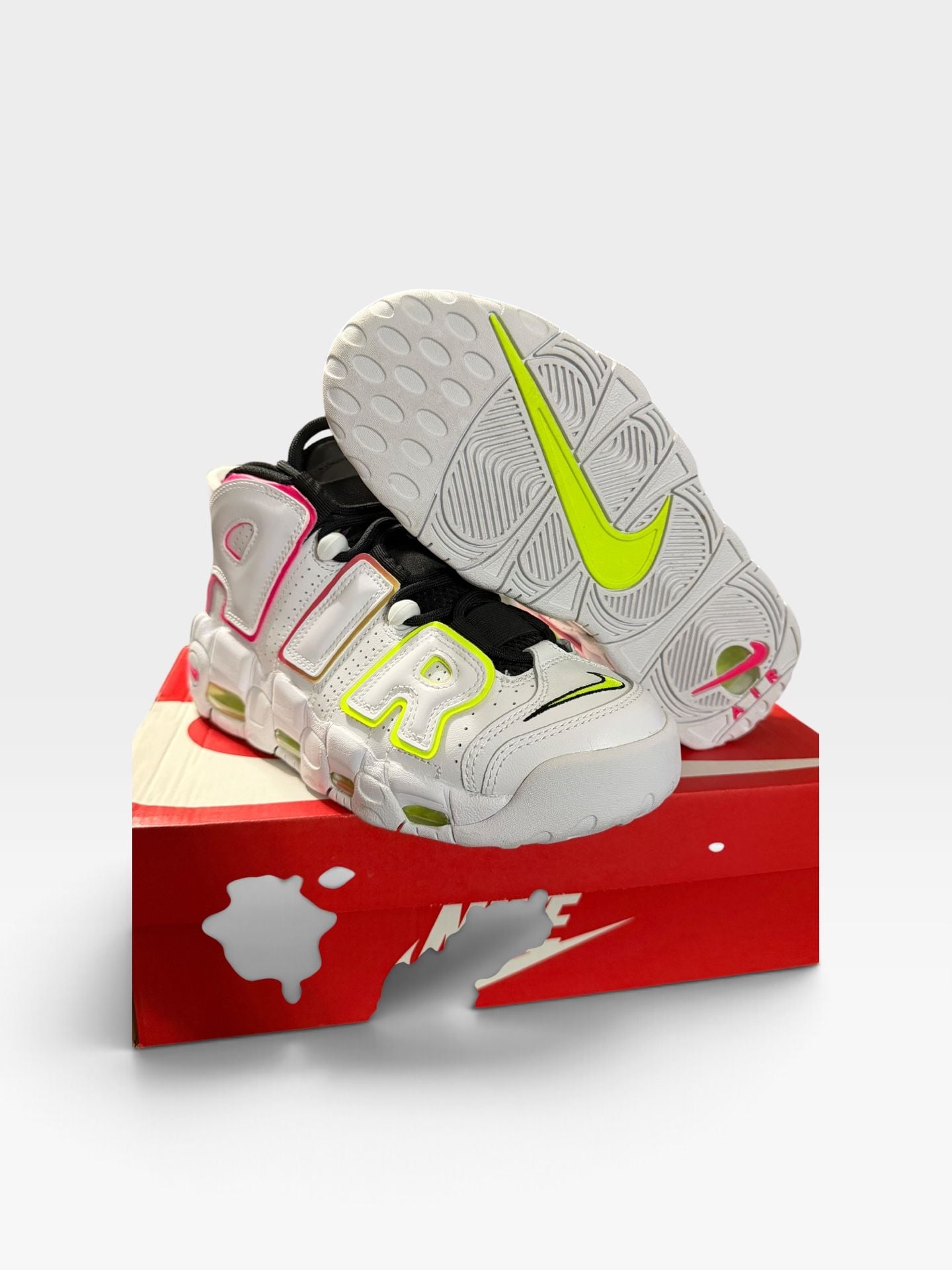 Nike Air More Uptempo Electric White Multi - 7W 6