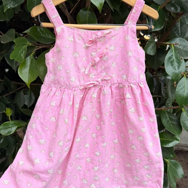 Vintage Basic Editions Floral Linen Sundress