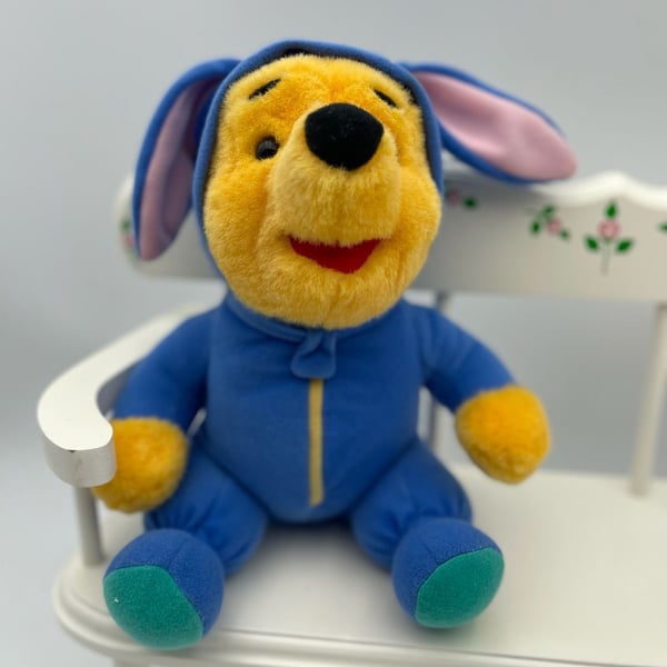 Disney Winnie the Pooh Easter Bunny Costume Plush Toy Mattel 1996