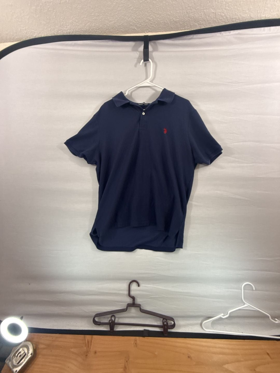 U.S. Polo Assn. Performance Pique Polo Size XL Navy Blue 2
