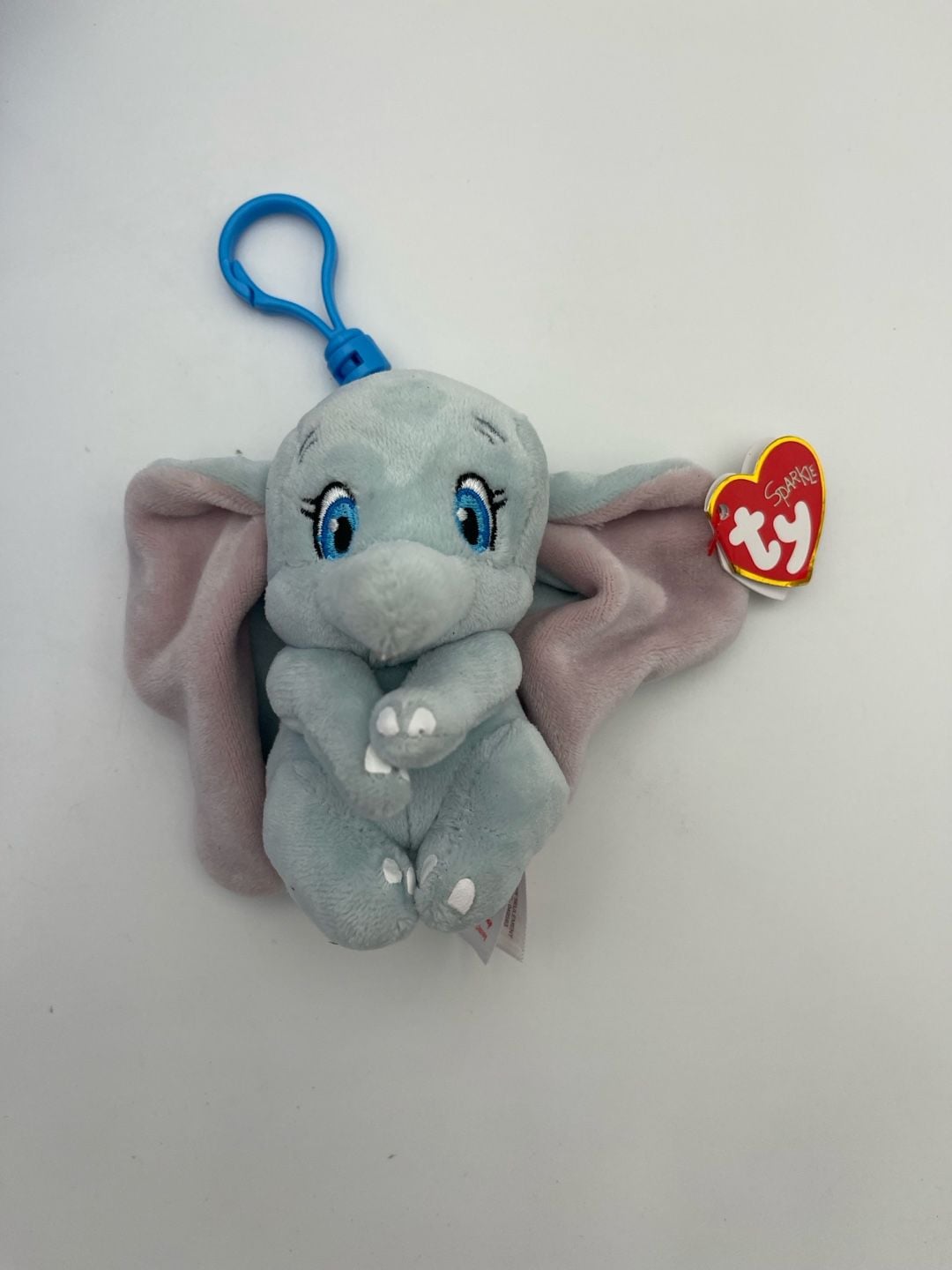 Ty Sparkle Disney Dumbo Elephant Plush Key Clip 1