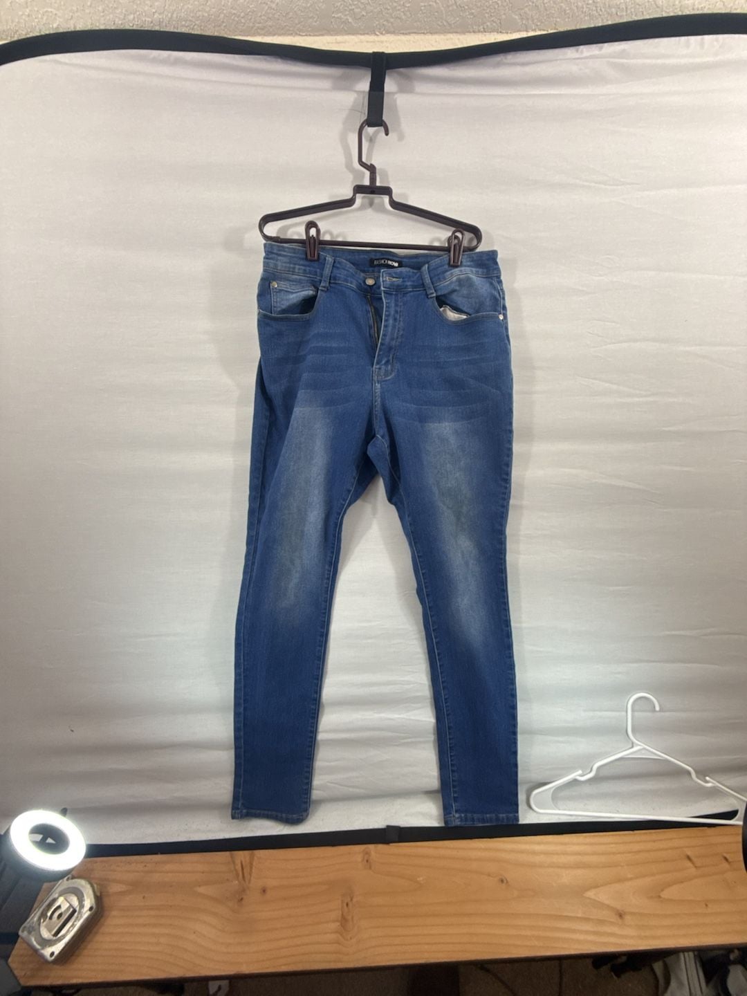 Fashion Nova Skinny Jeans Size 14 Blue Stretch Denim 2