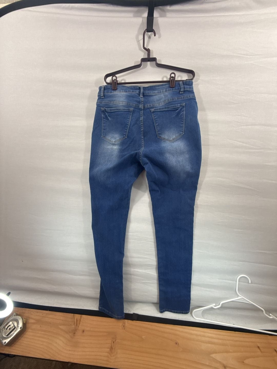 Fashion Nova Skinny Jeans Size 14 Blue Stretch Denim 5
