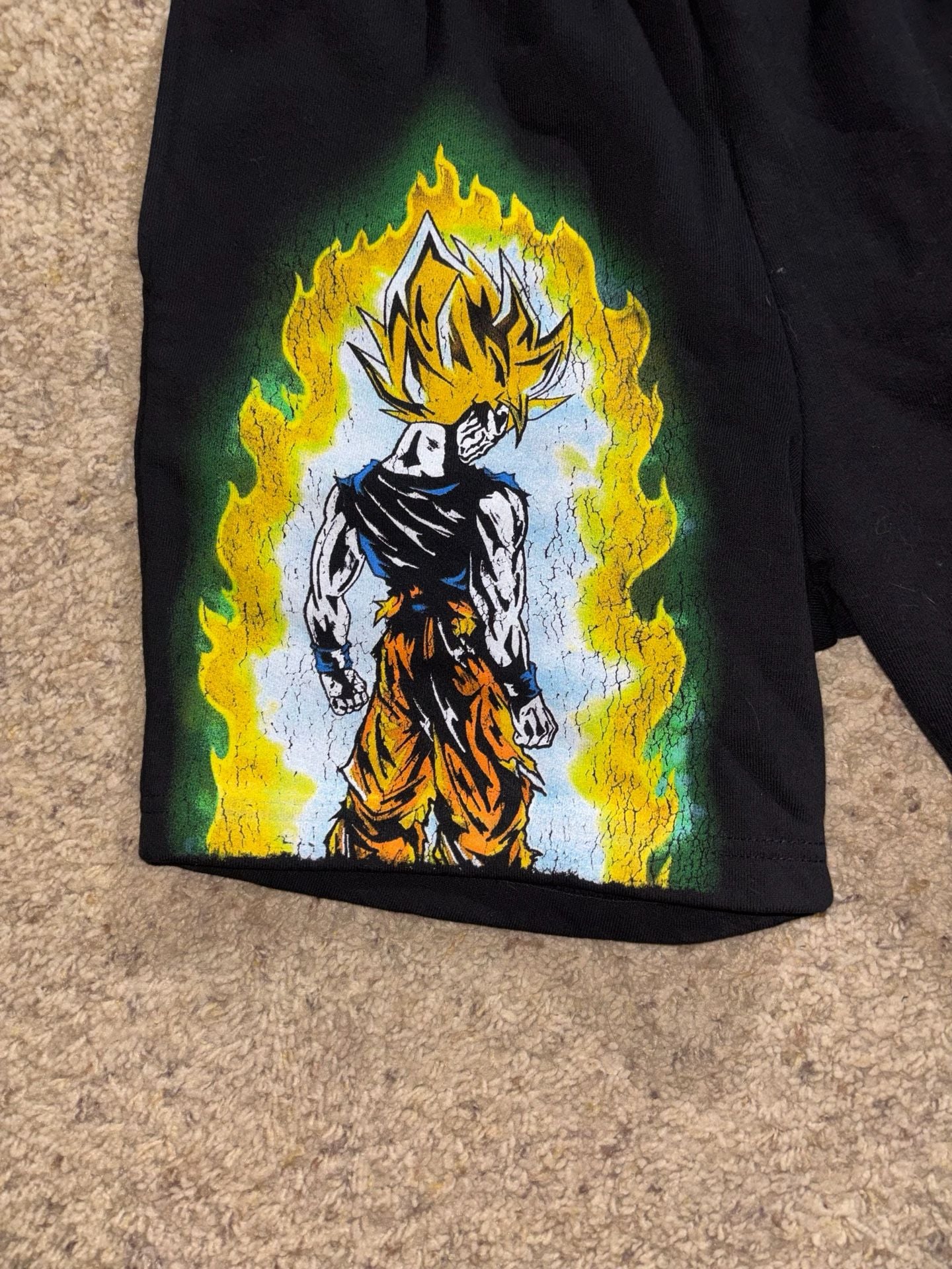 Warren Lotas Dragon Ball Z Goku Super Saiyan Power Up Mode Shorts 4