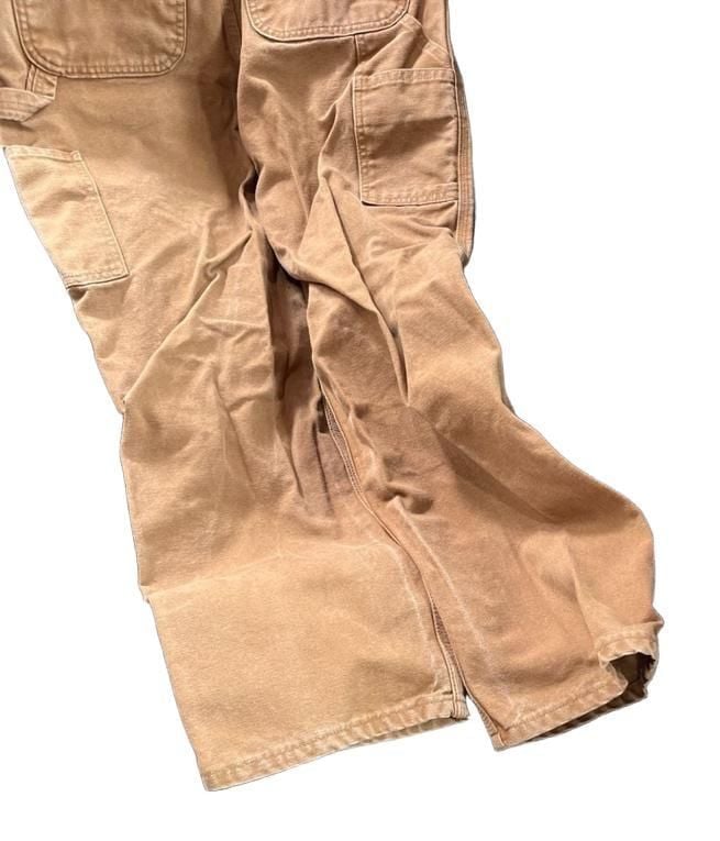Vintage Carhartt B11 BRN Washed Duck Work Dungaree Carpenter Pants 31x32 7
