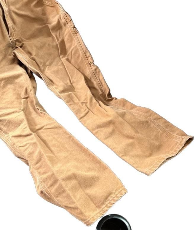 Vintage Carhartt B11 BRN Washed Duck Work Dungaree Carpenter Pants 31x32 12