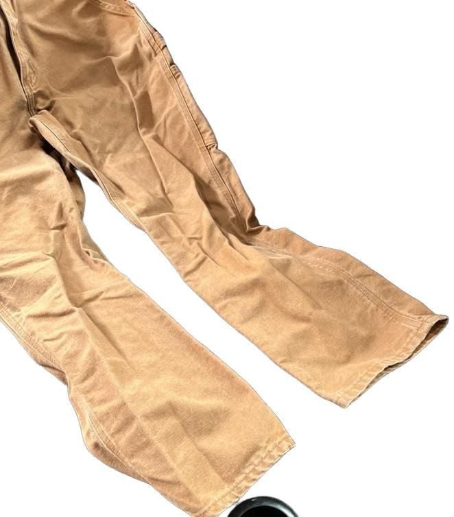 Vintage Carhartt B11 BRN Washed Duck Work Dungaree Carpenter Pants 31x32 14