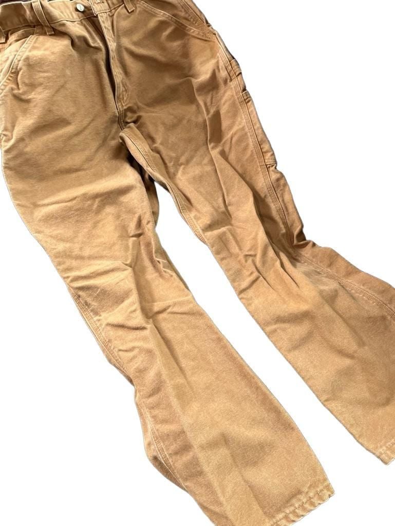 Vintage Carhartt B11 BRN Washed Duck Work Dungaree Carpenter Pants 31x32 10
