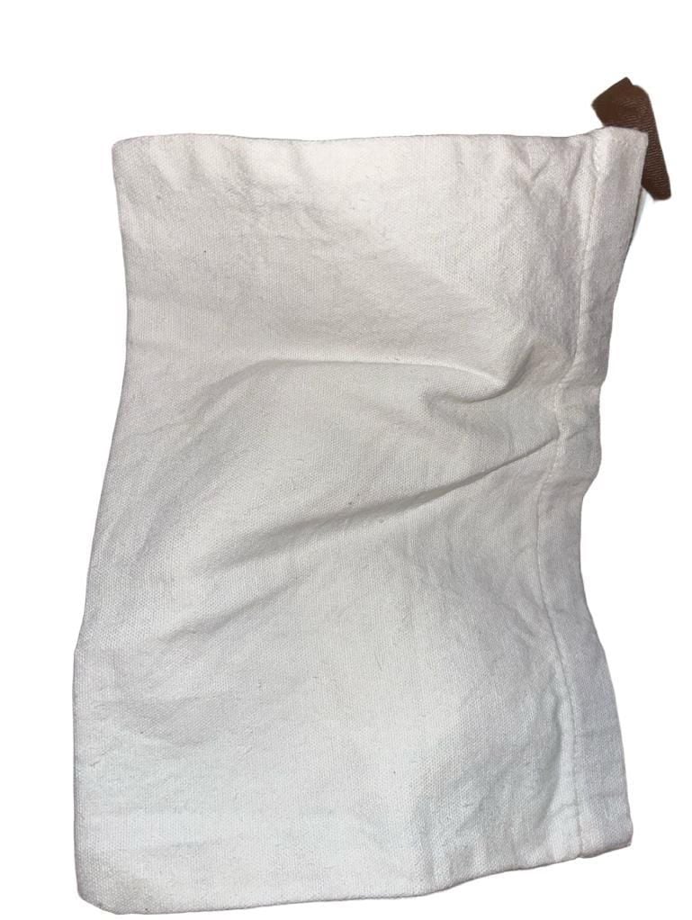 Victoria Beckham Beauty White Canvas Drawstring Dust Bag Makeup Pouch 5