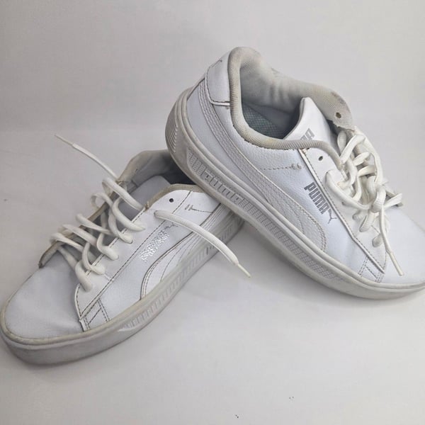 Puma Smash Platform v3 Sneakers White Silver