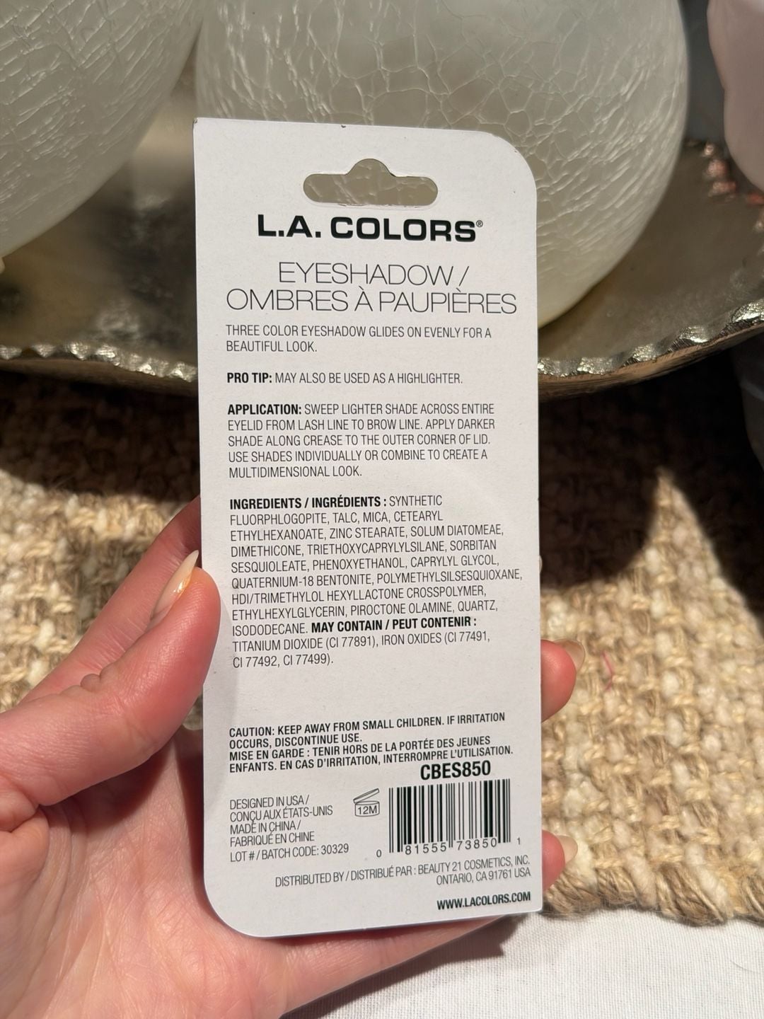 L.A. Colors Beauty Pot Eyeshadow Trifecta CBES850 New 2