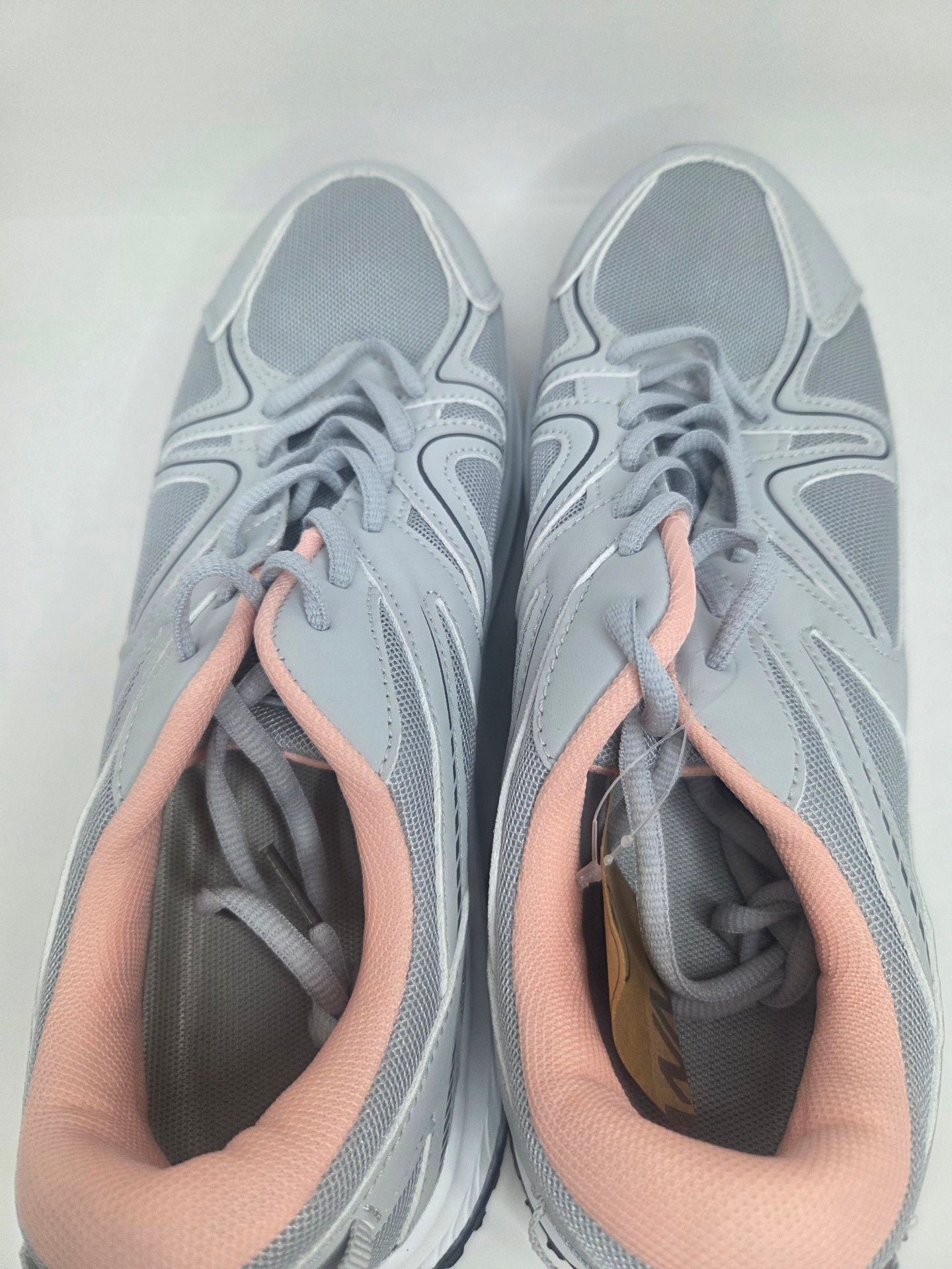 Autper Womens Walking Shoes Size 10.5 Gray Pink Orthotic Sneakers 6