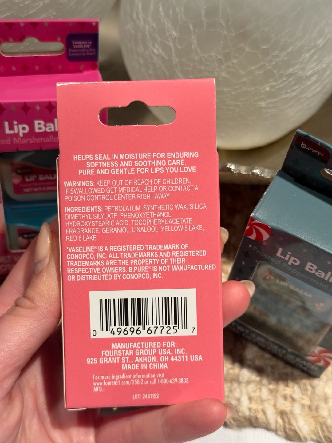 B.pure Viral Dupe 2026 Holiday Lip Balm 4 Pack   7