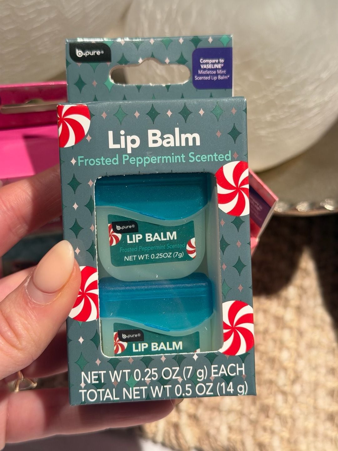B.pure Viral Dupe 2026 Holiday Lip Balm 4 Pack   8