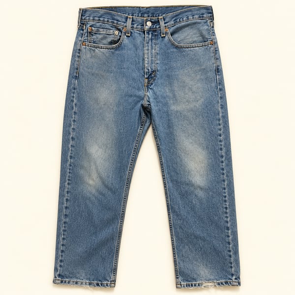 Levi’s 505 W34 L29 Medium Wash Distressed Straight Leg Jeans