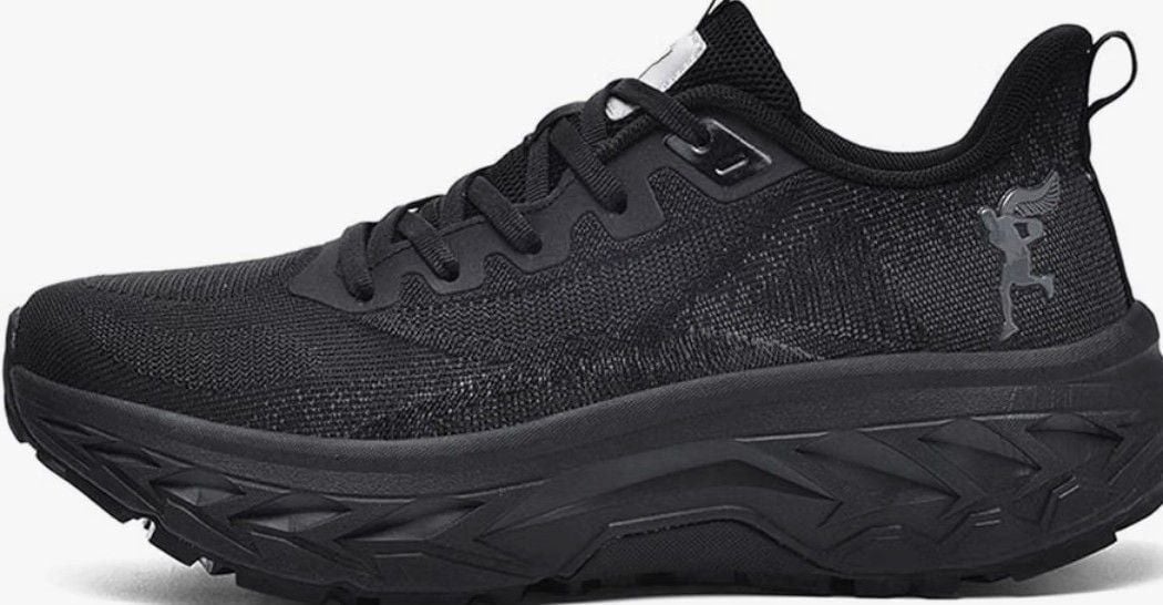 FLYPD LX Running Shoes Size 44 Black Athletic Sneakers 10
