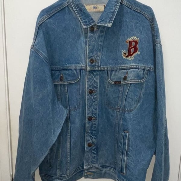VTG LEE Denim Collection Jean Jacket Barona Resort & Casino Valley Ranch Size XL