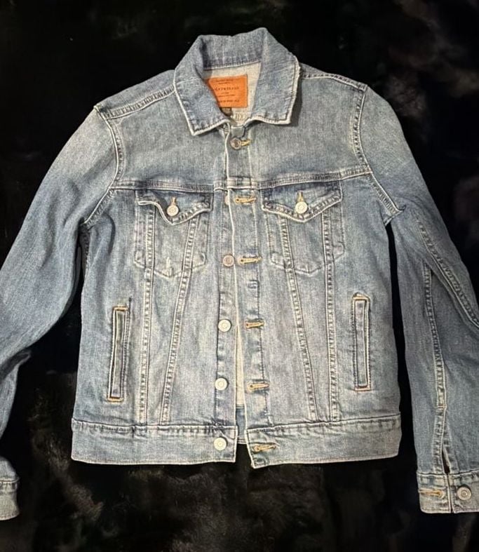 Lucky Brand The Obby Rucker Denim Jacket Size XS Light Blue Trucker Jacket 2