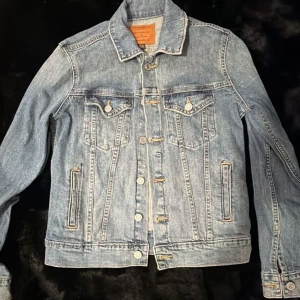 Lucky Brand The Obby Rucker Denim Jacket Size XS Light Blue Trucker Jacket