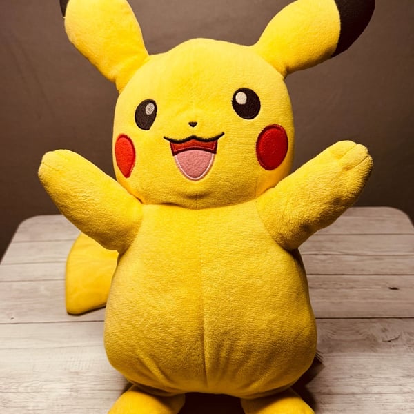 Wicked Cool Toys Pokemon Pikachu Plush Toy Stuffed Animal 12 Inch