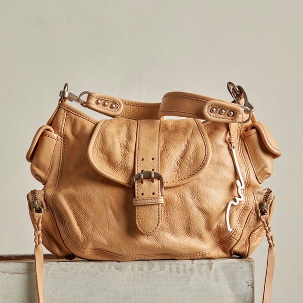 We The Free Italian Straw/Espresso Baby Asher Tote Canvas NWT