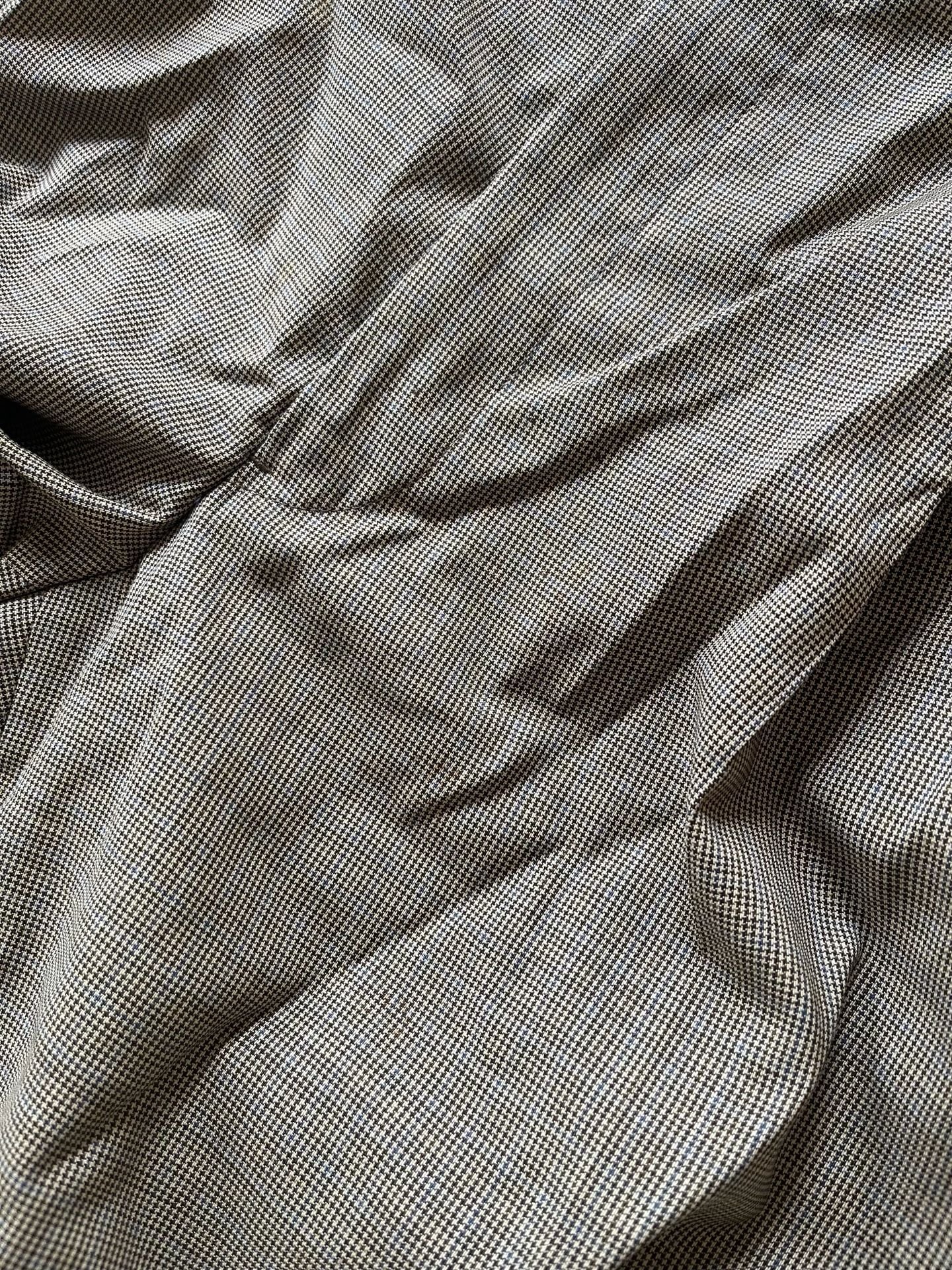 Hickey Freeman Houndstooth Wool Blazer Suit 48L Vintage 90s Men's 42x33 flawed 6