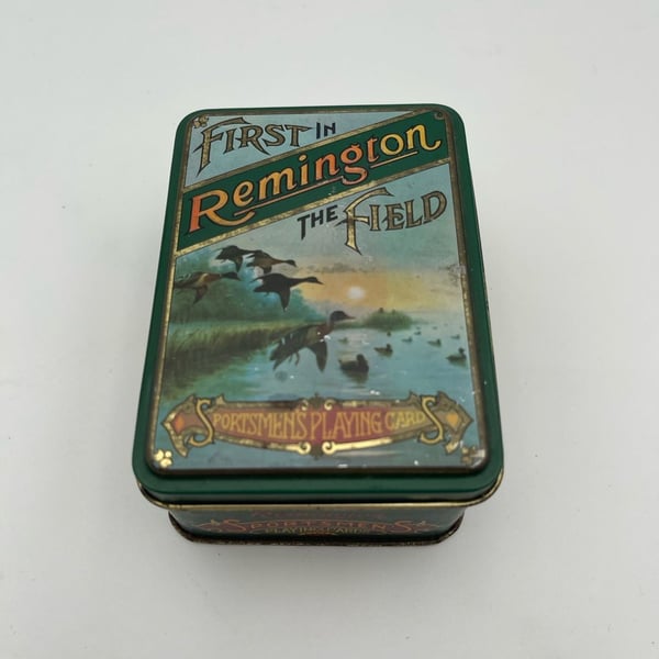 Remington First In The Field Sportsmen's Playing Cards Tin