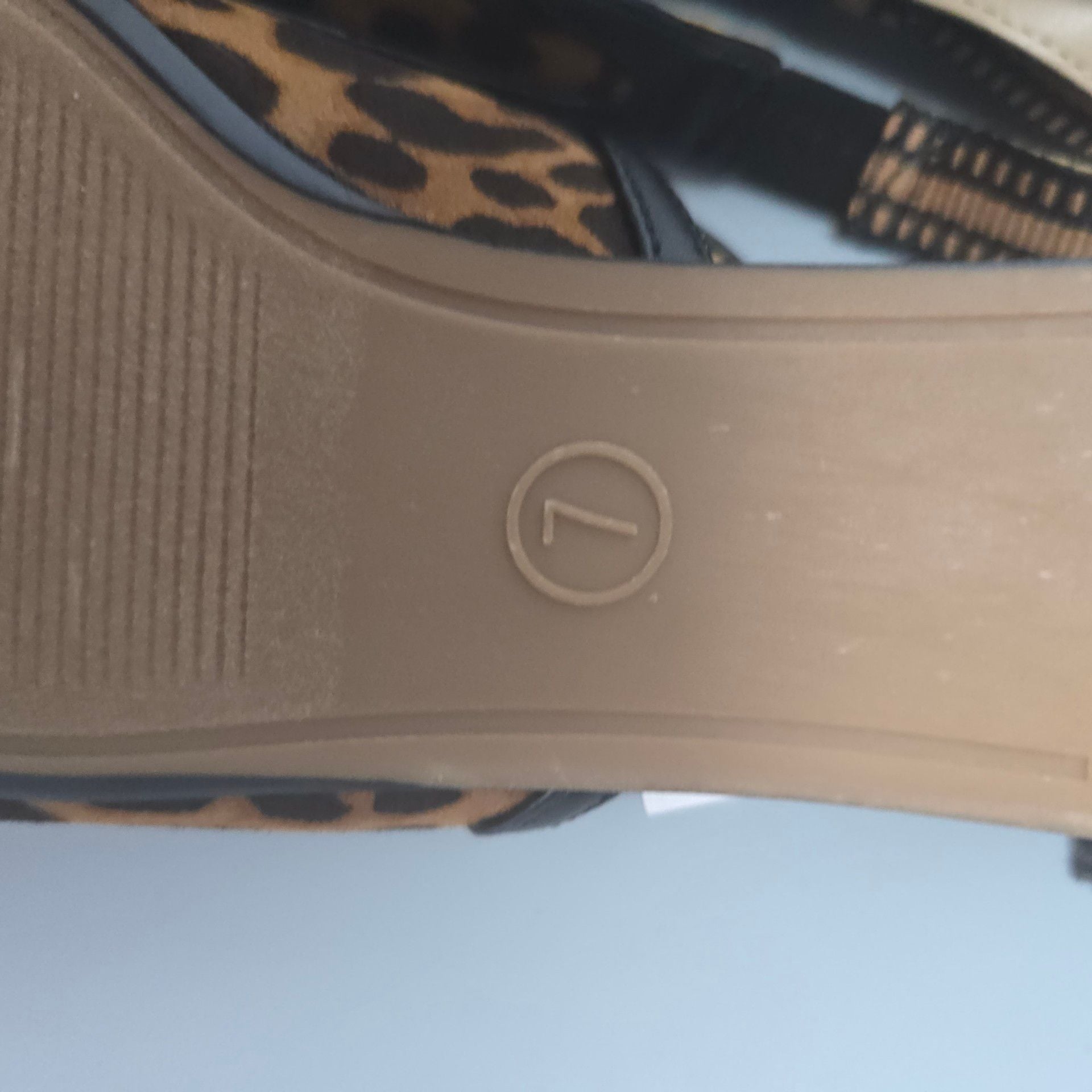 A New Day Slingback Flats Size 7 Leopard Print 4