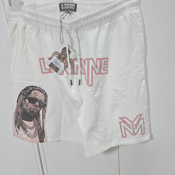 Lil Wayne Reason Fleece Shorts Size 3XL White