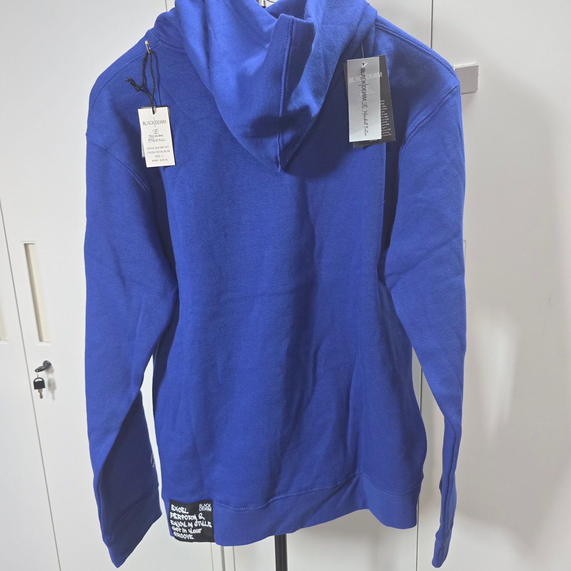 Black Denim Mode Avec Âme Blue Hoodie 5