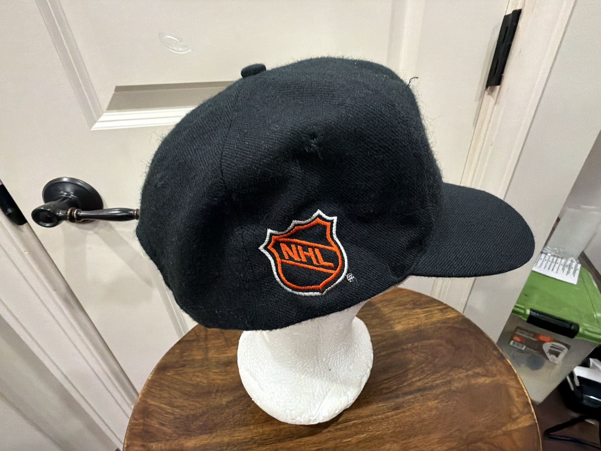 Vtg Fox Sports NHL On Fox Hat Black Adjustable Snapback Cap 90s 6