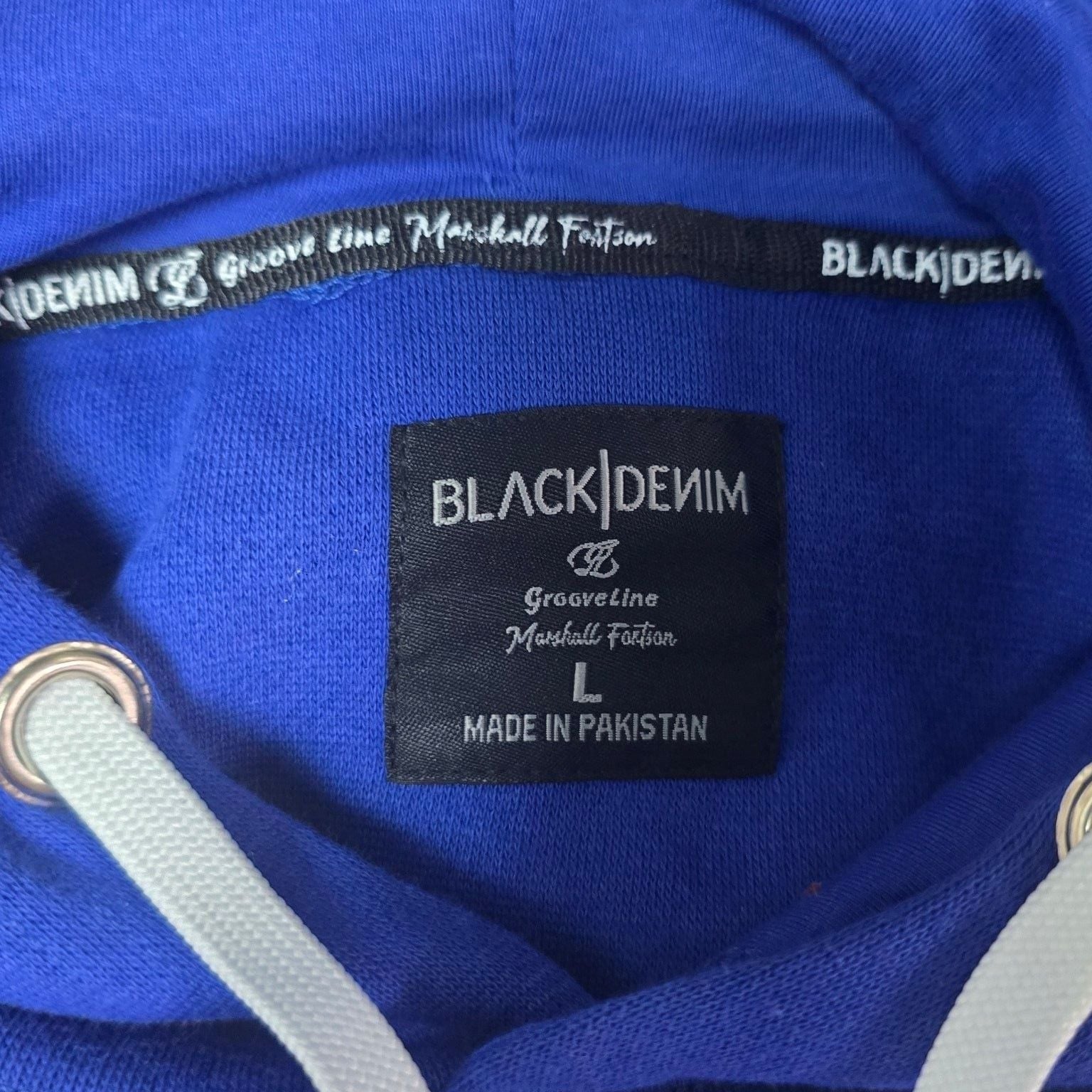 Black Denim Mode Avec Âme Blue Hoodie 3