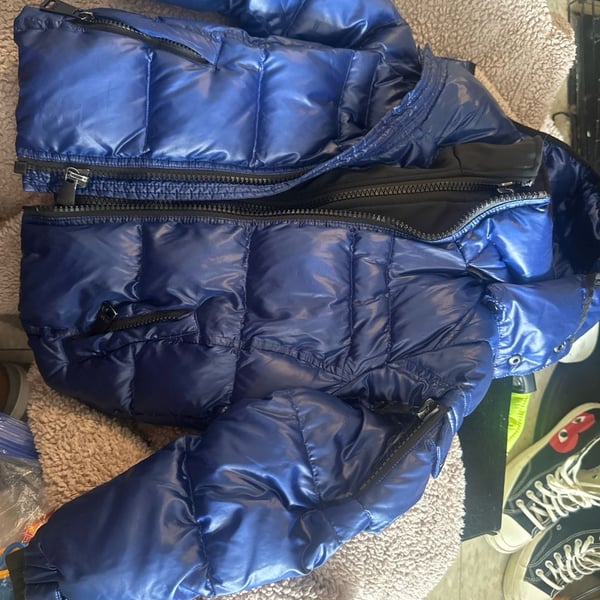 SAM. Blue Metallic Puffer Jacket Size 6T