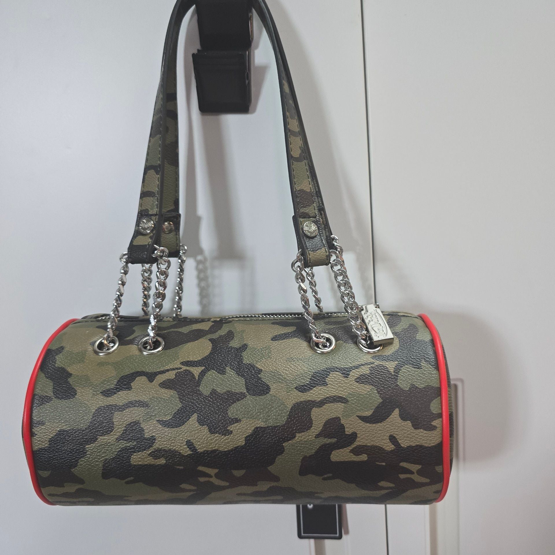Von Dutch Barrel Bag Red Camo 3