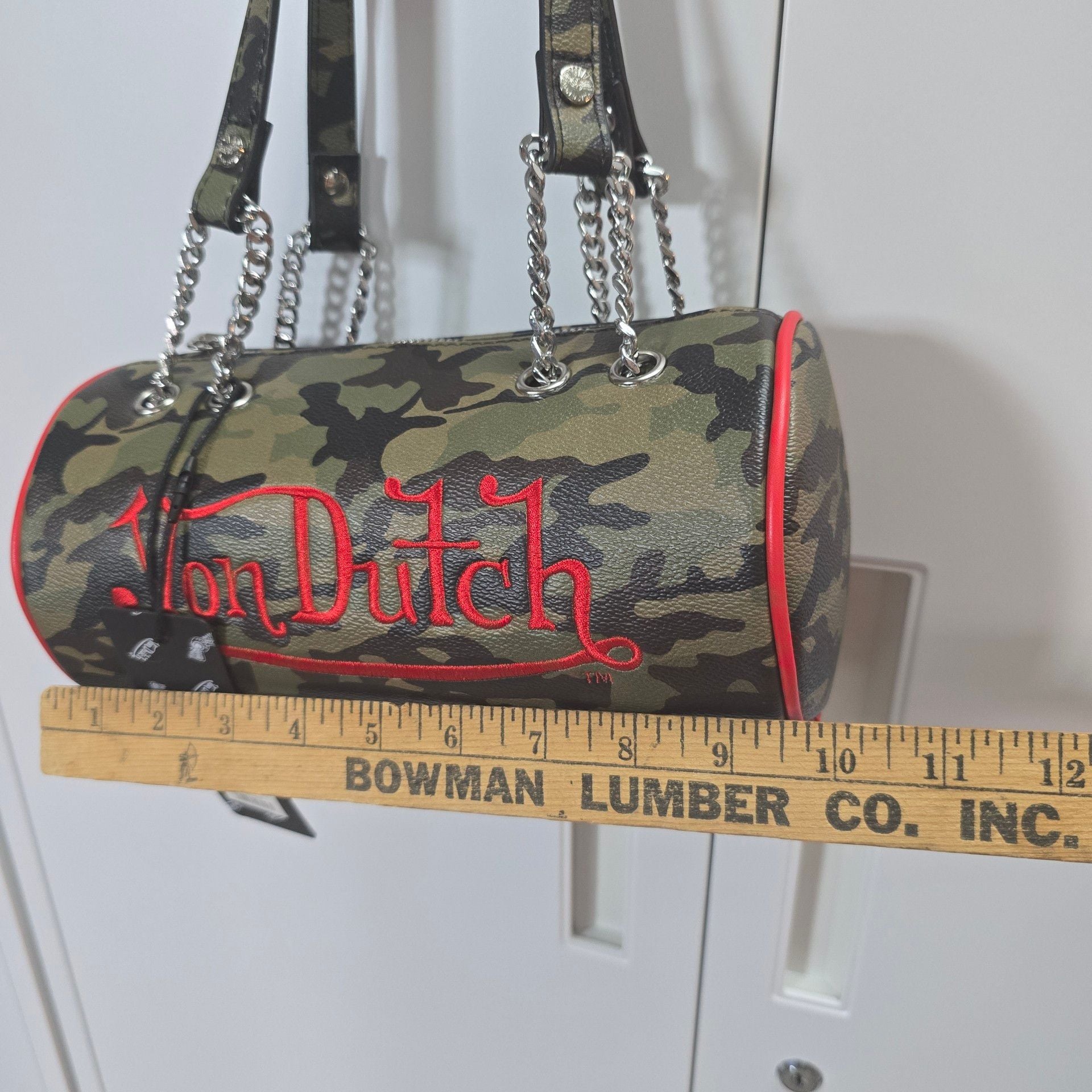 Von Dutch Barrel Bag Red Camo 4