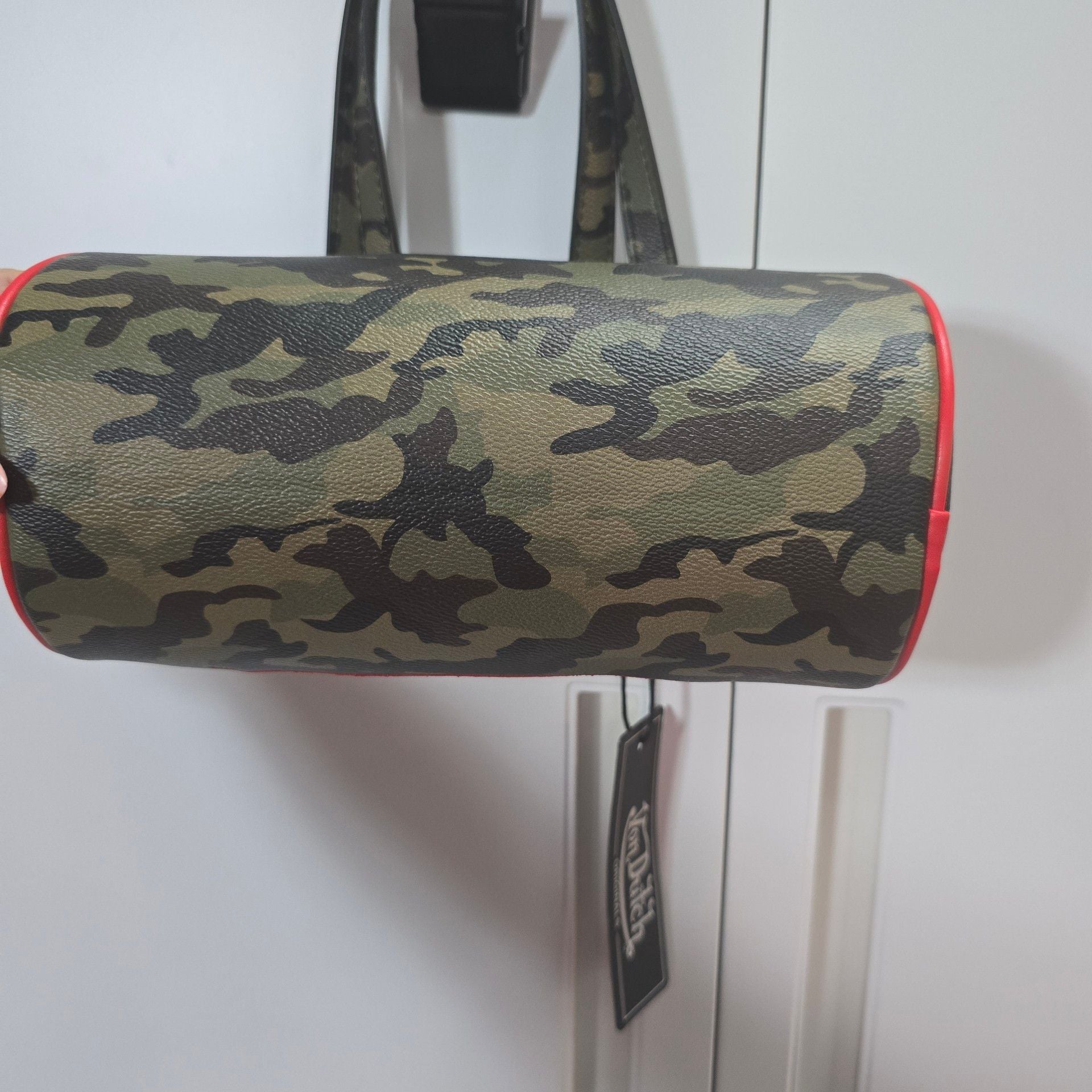 Von Dutch Barrel Bag Red Camo 5