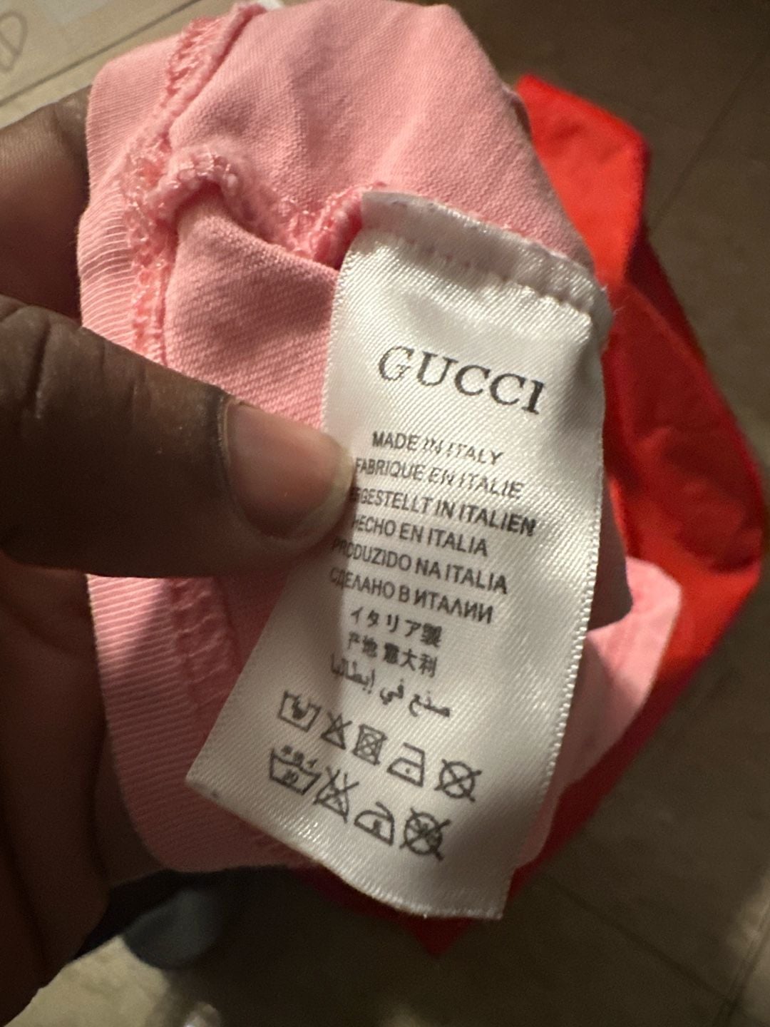 Gucci Kids Graphic T-Shirt Pink Size 2Y 4
