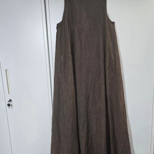 A New Day Sleeveless Swing Maxi Dress Brown