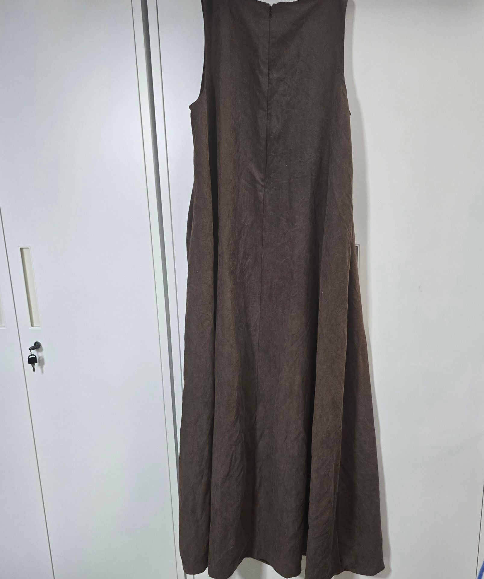 A New Day Sleeveless Swing Maxi Dress Brown 6
