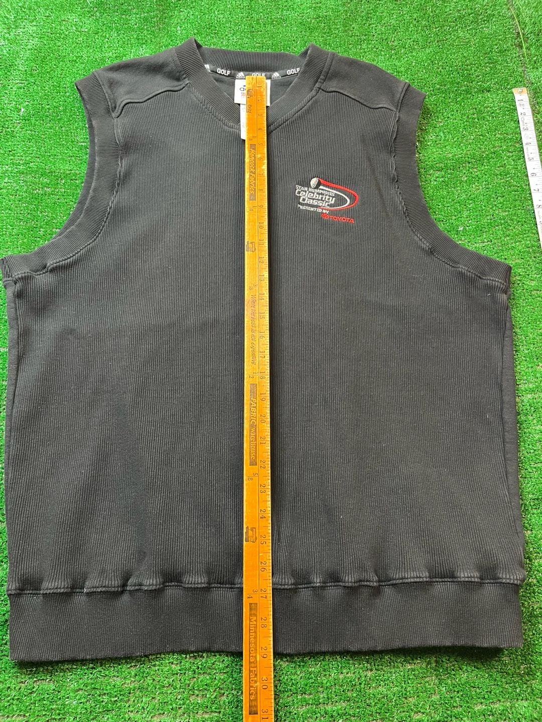 Adidas Golf Vest Size XL Black Stan Humphries Celebrity Classic 8