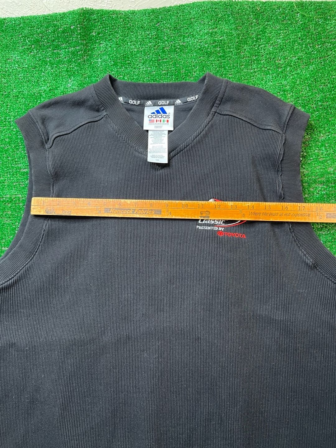 Adidas Golf Vest Size XL Black Stan Humphries Celebrity Classic 10