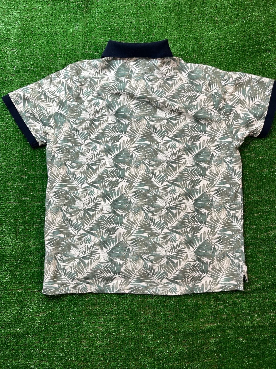 Rodd & Gunn Polo Shirt Size XS Green Palm Leaf Print Original Fit 14