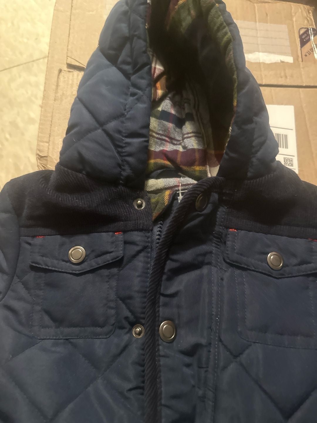 Rothschild Barn Quilt Pram Snowsuit Size 3/6M Navy 7