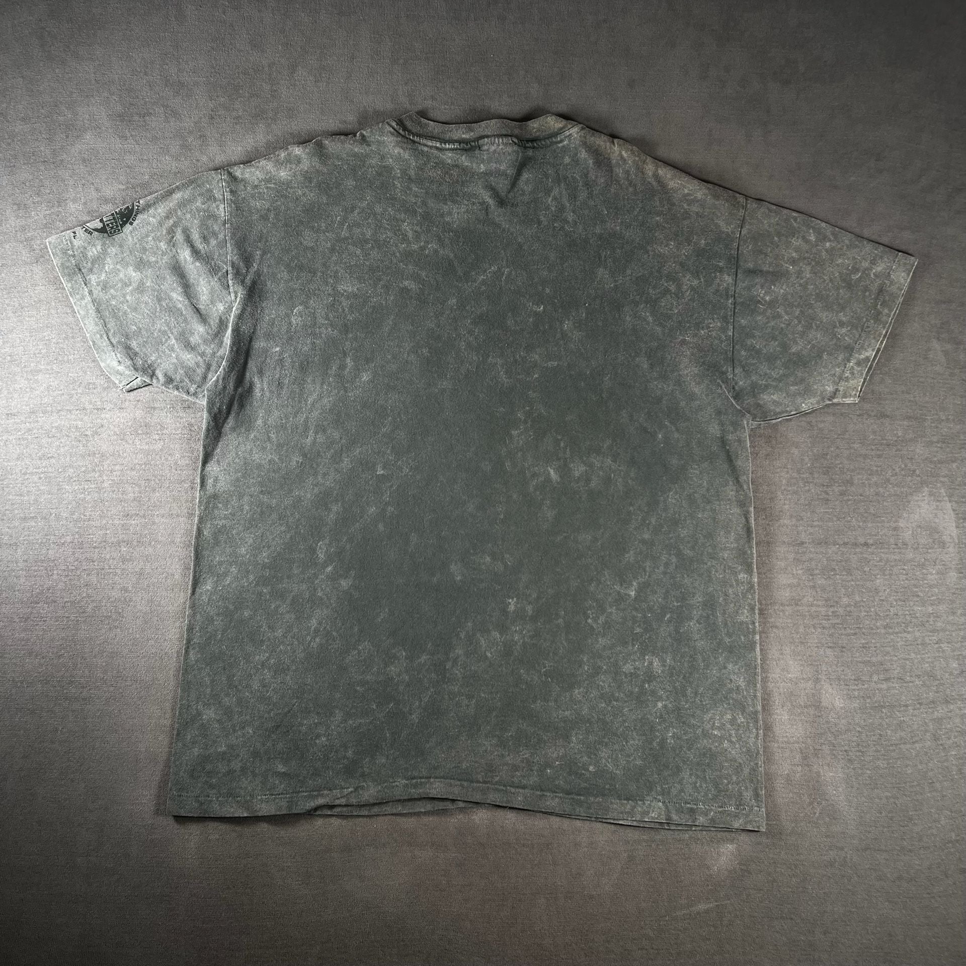 Vintage Anvil x Owl In Forest Graphic T-Shirt Size Large Mineral Wash Nature Tee 9