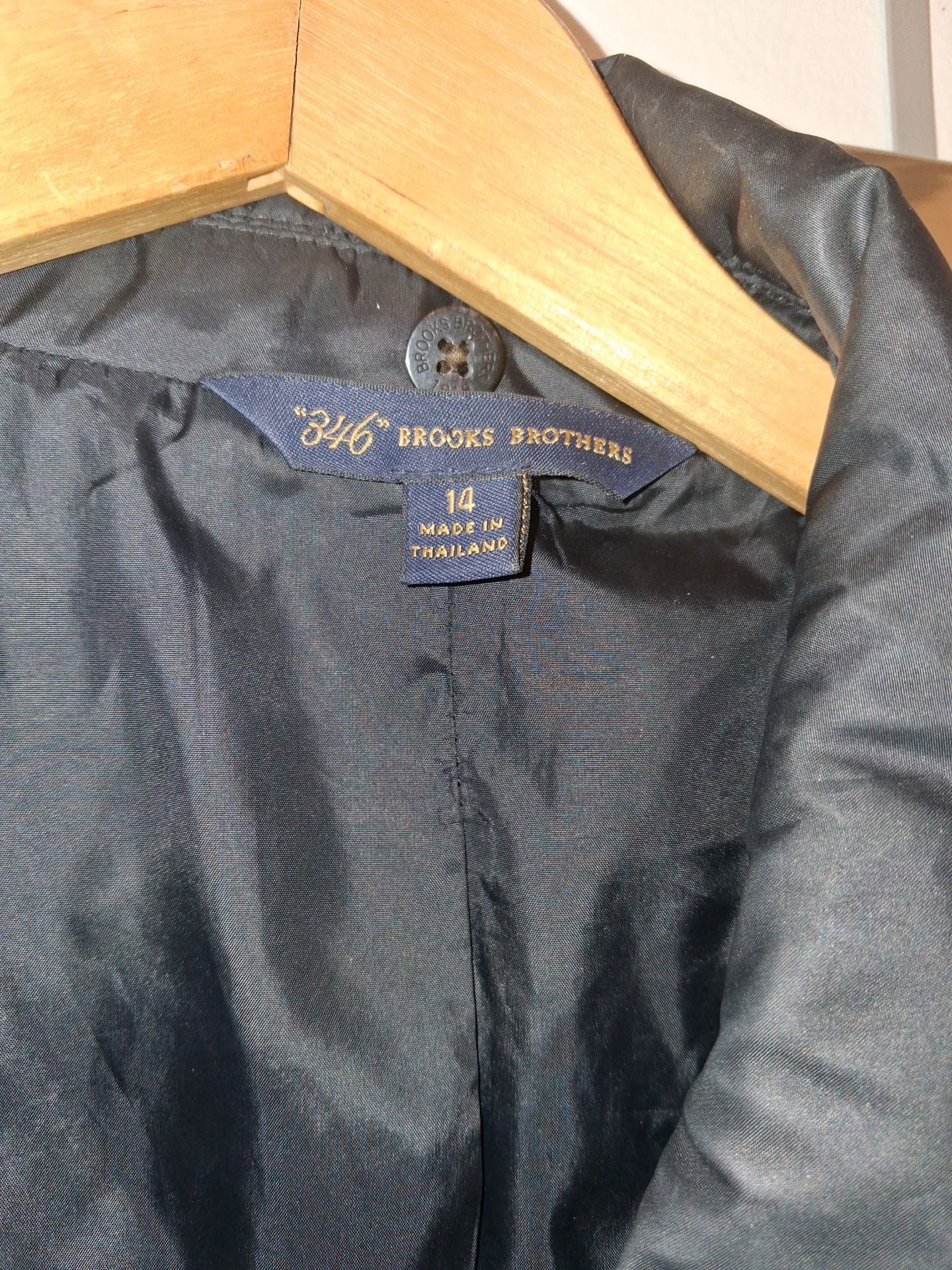 Brooks Brothers Black Puffer Jacket Size 14 3