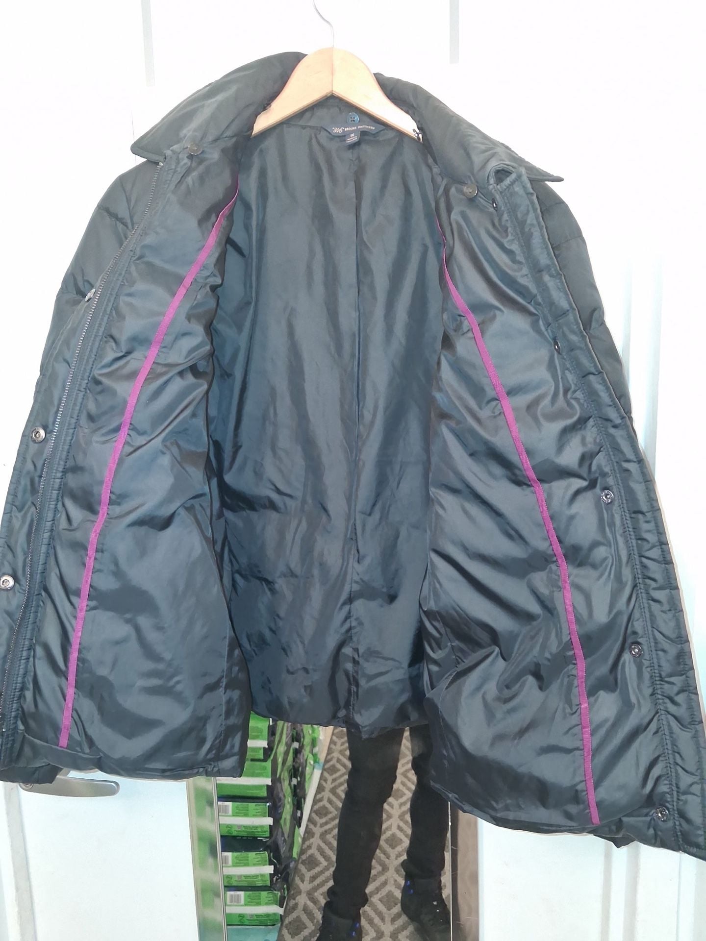 Brooks Brothers Black Puffer Jacket Size 14 4