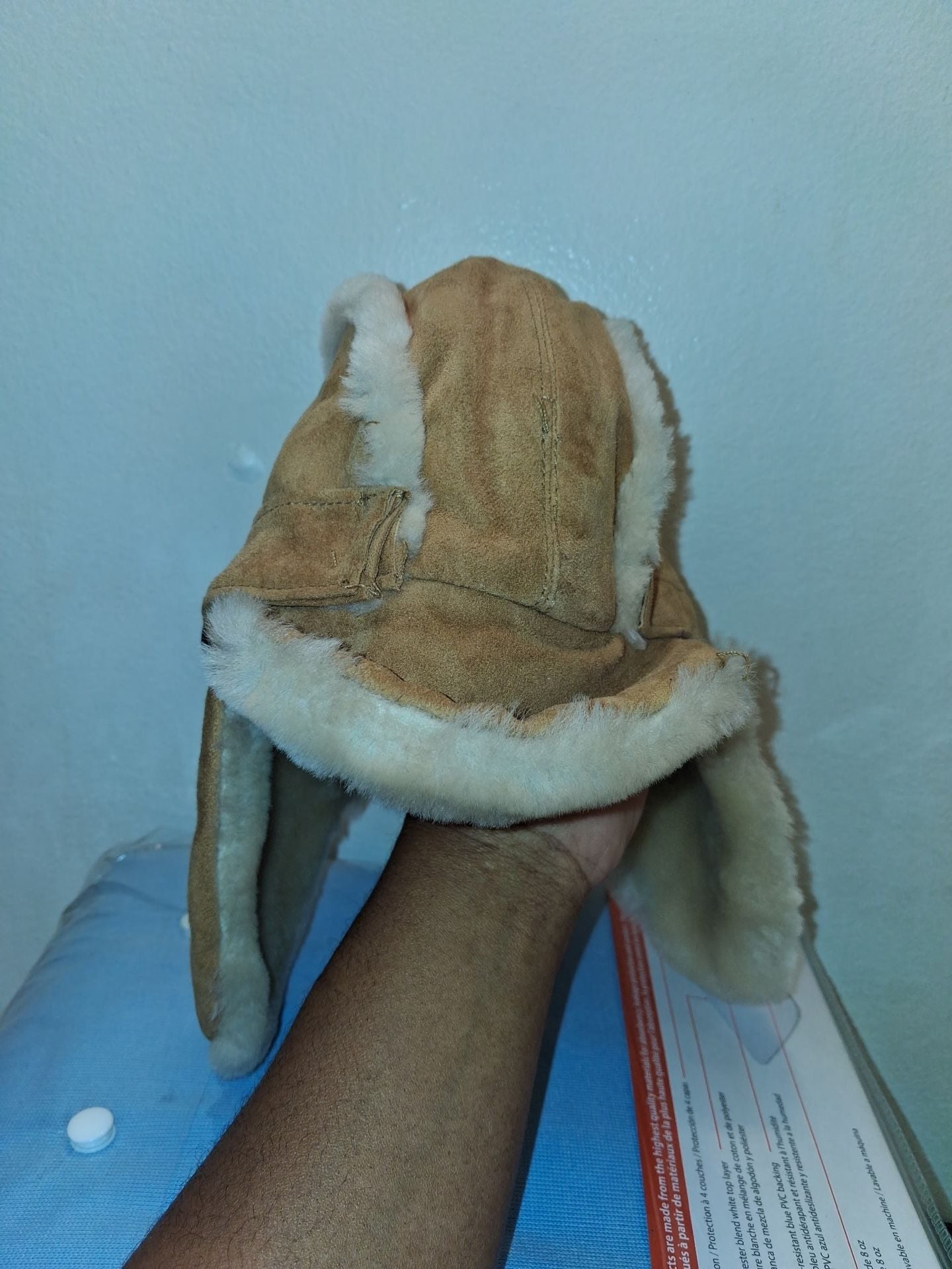UGG Australia Suede Trapper Hat Size 4-6 Yrs Chestnut 2