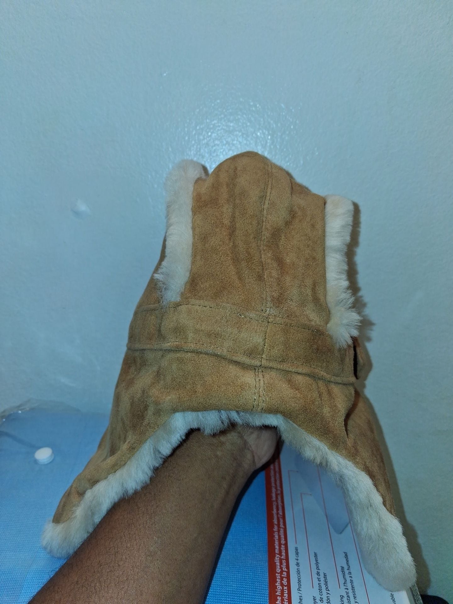 UGG Australia Suede Trapper Hat Size 4-6 Yrs Chestnut 3