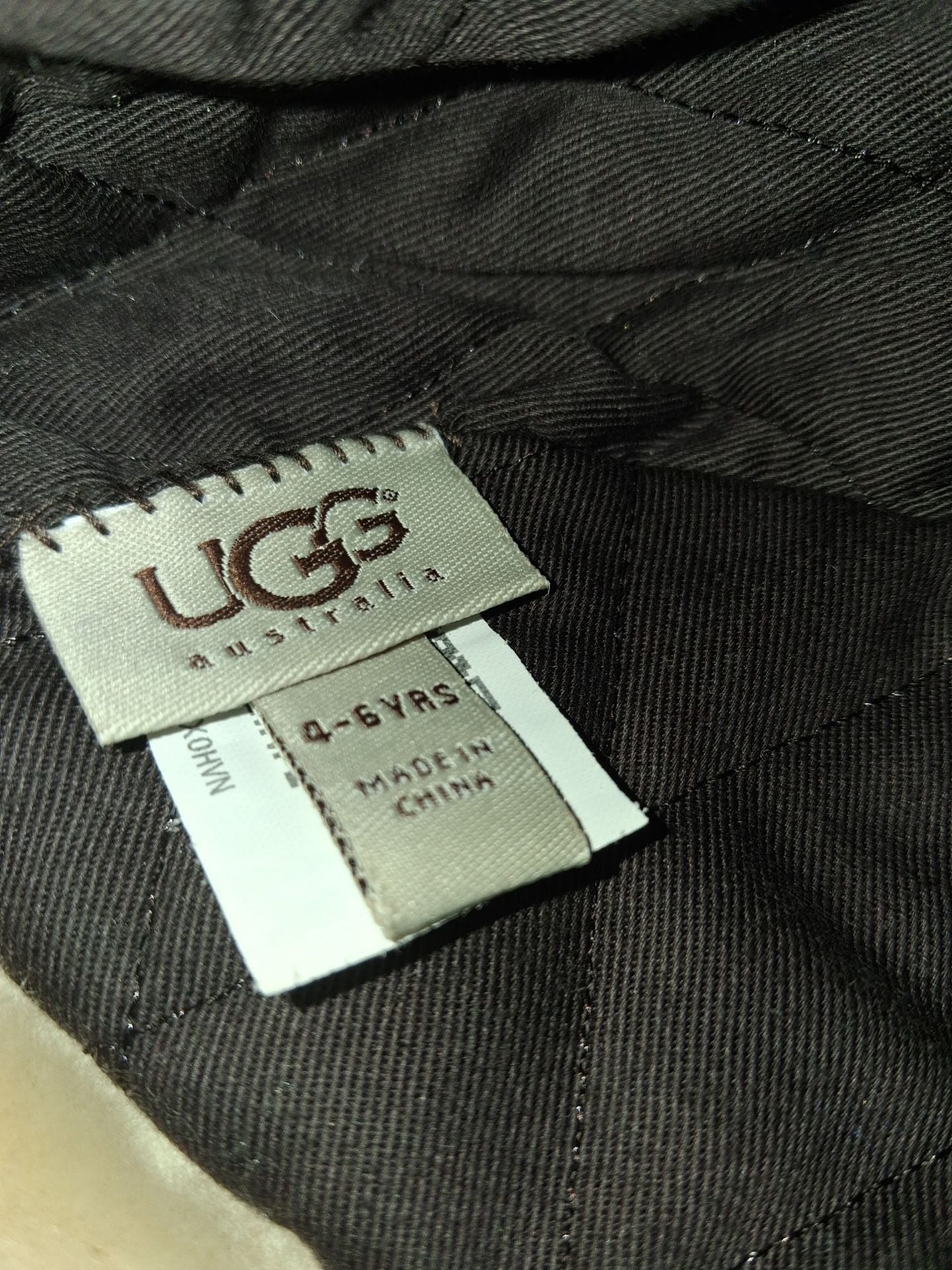 UGG Australia Suede Trapper Hat Size 4-6 Yrs Chestnut 5