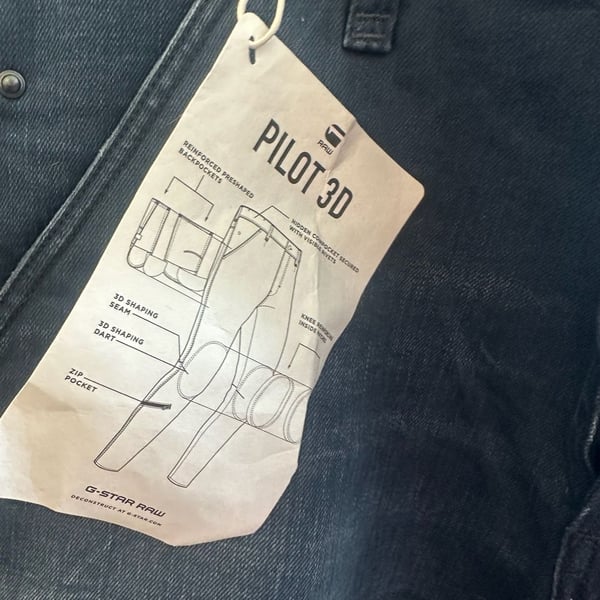 G-Star Raw Pilot 3D Slim Jeans W32 L32 Dark Wash